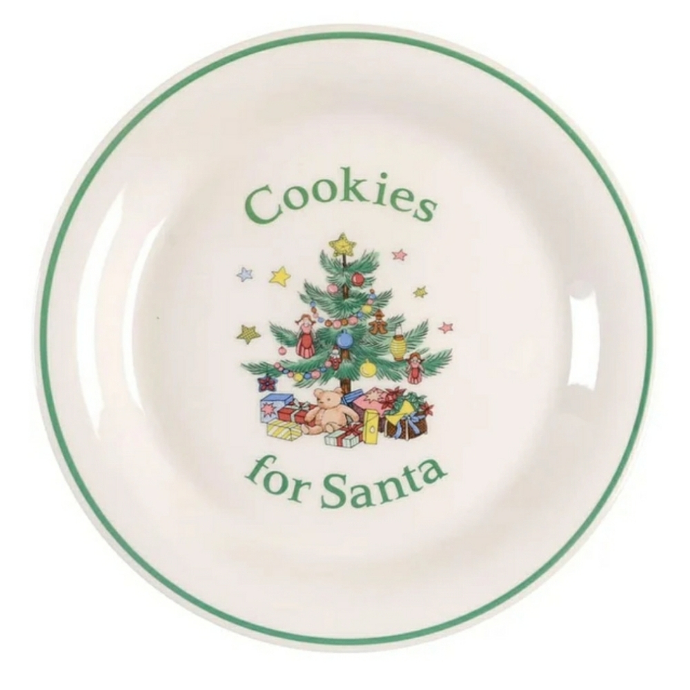 NIKKO Happy Holidays Cookies for Santa Plate